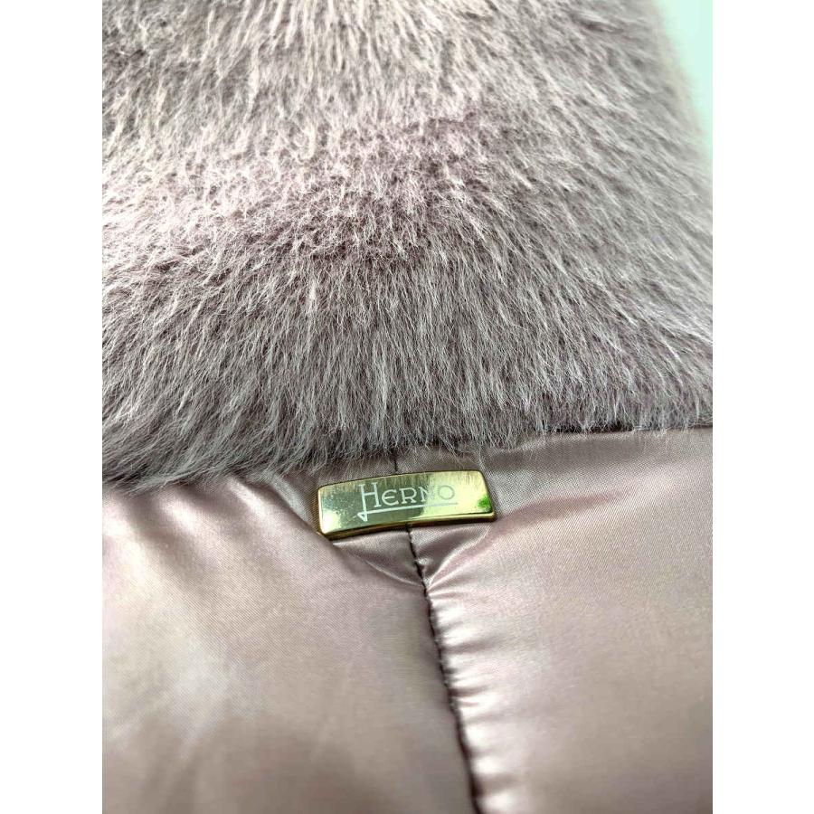 ヘルノ PI1123D-12017-4645 ダウンジャケット 42 パープル エコファー