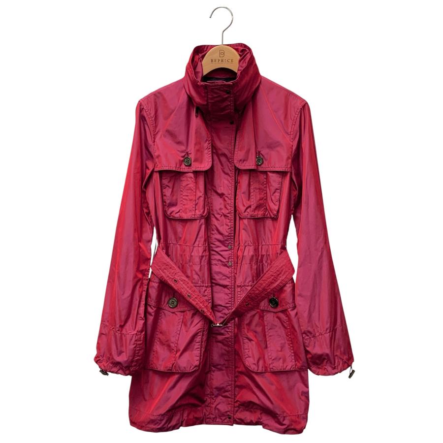 バーバリーロンドン FRD61-371-37 ジャケット 38 レッド ナイロン 
