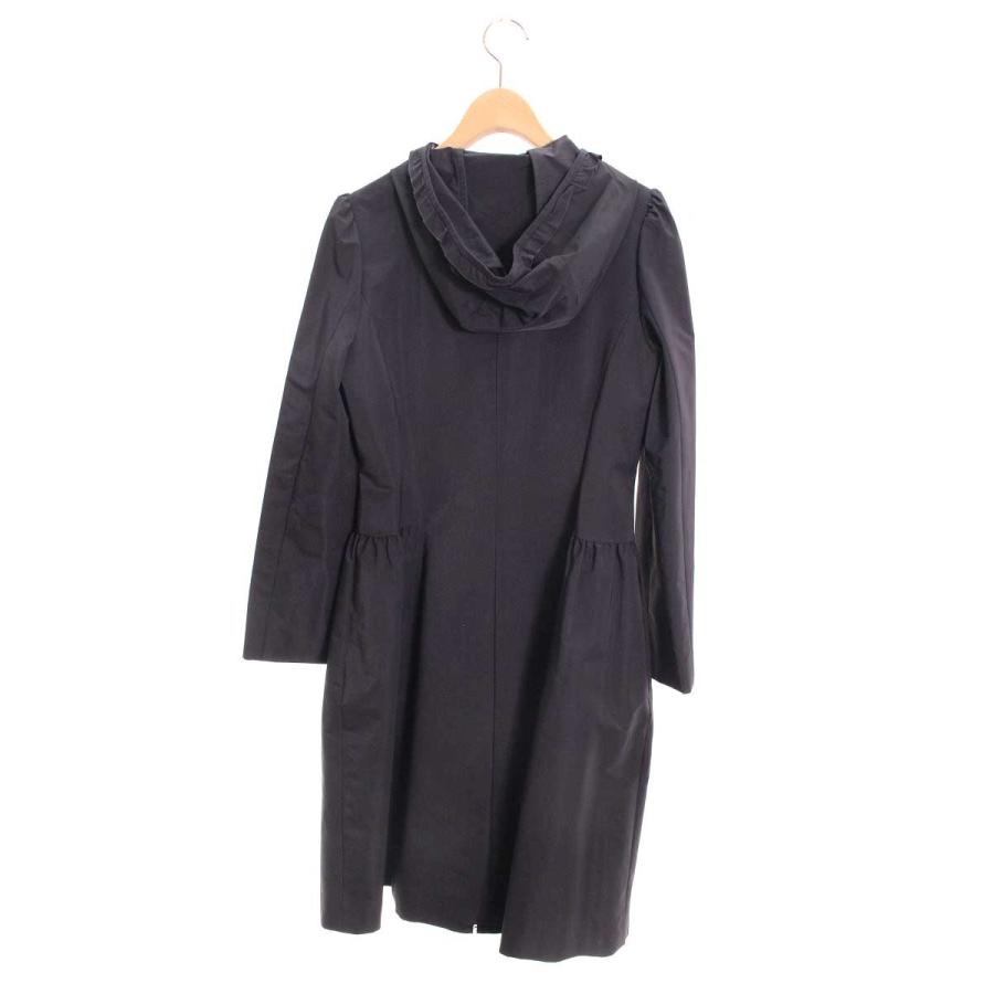 エムズグレイシー 521105 コート 40 ネイビー Wジップアップ フード  