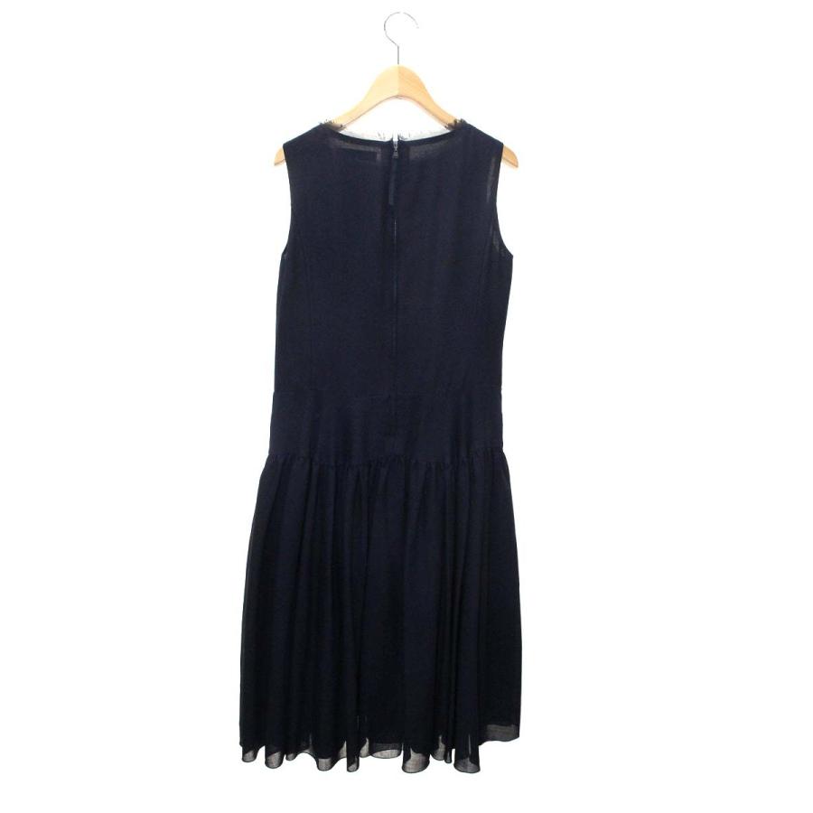 フォクシーブティック Dress Ronde 41450 ワンピース 38 ネイビー