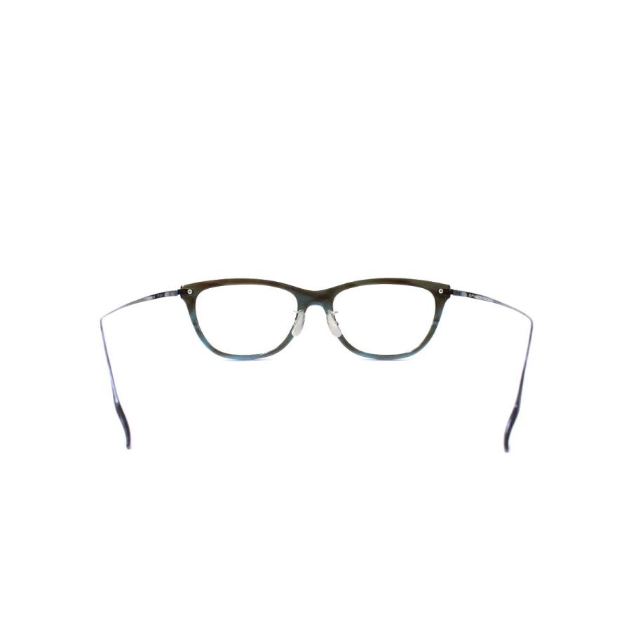 金子眼鏡 SPIVVY SP-1216 メガネ ブルー コンビフレーム フルリム