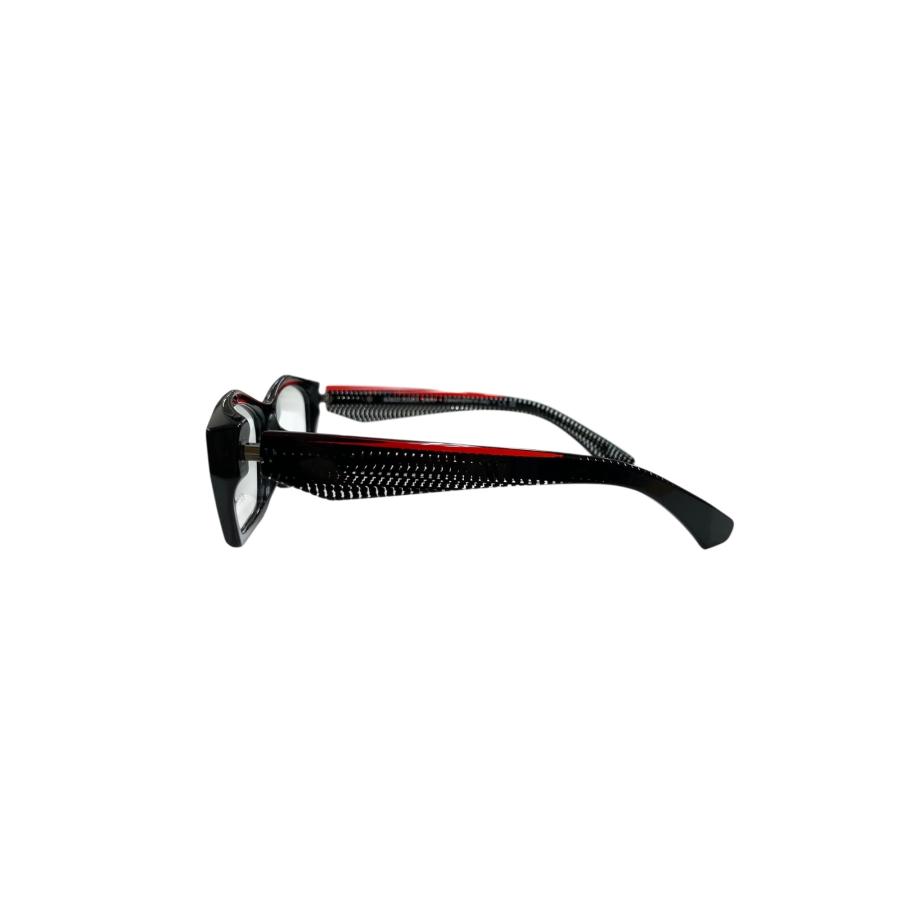 アランミクリ A03525 001 メガネ ブラック Pointillee black  transparent red ITXOTVW7XBAKの画像