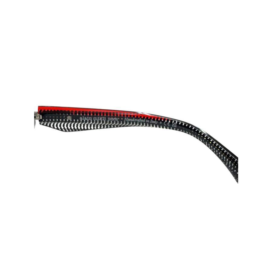 アランミクリ A03525 001 メガネ ブラック Pointillee black  transparent red ITXOTVW7XBAKの画像