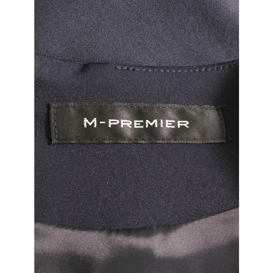 エムプルミエ A941-002 ワンピース 38 ネイビー パフスリーブ