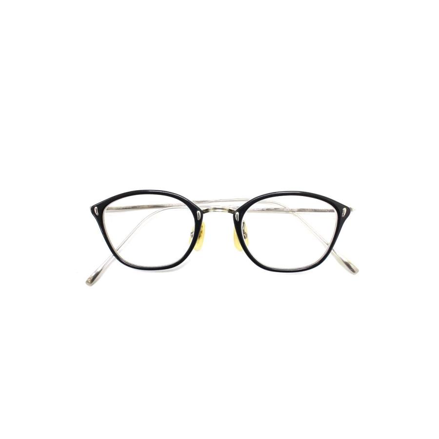 金子眼鏡 VINTAGE KV-53 メガネ ブラック/シルバー スクエア コンビ