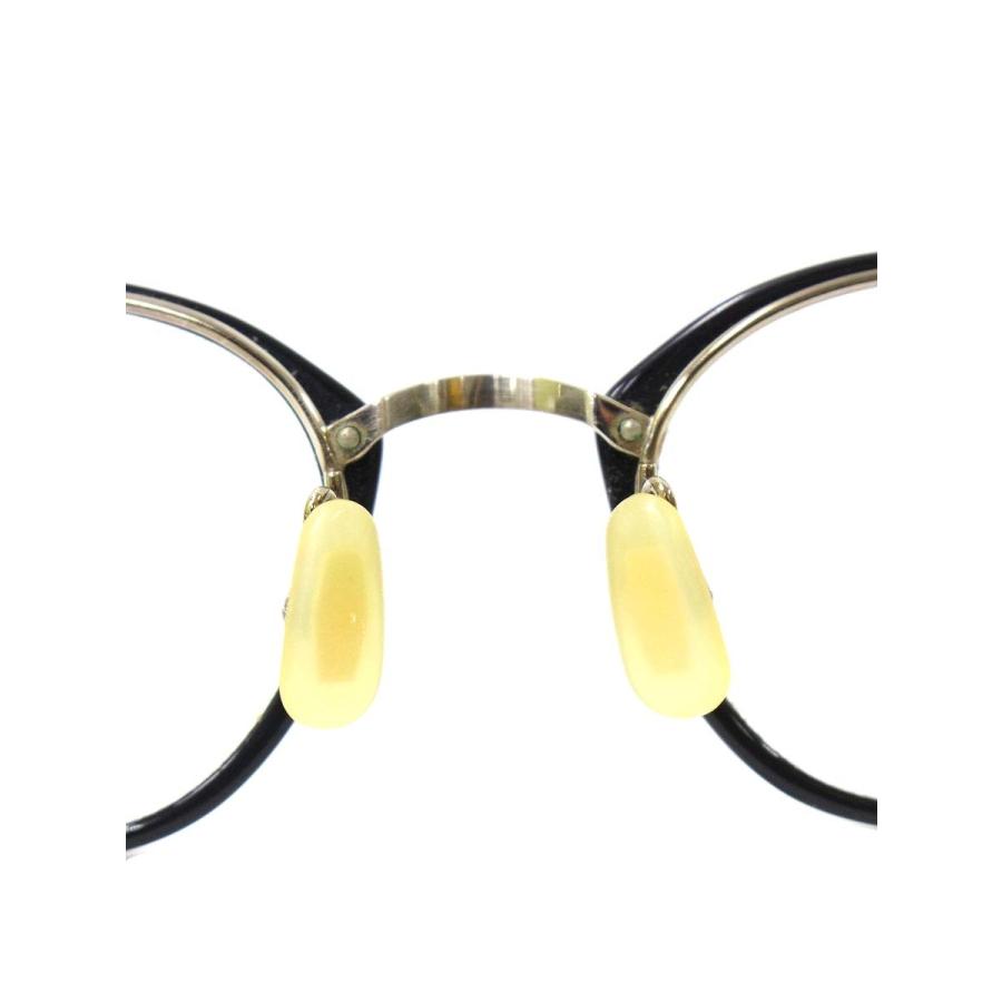 金子眼鏡 VINTAGE KV-53 メガネ ブラック/シルバー スクエア コンビ