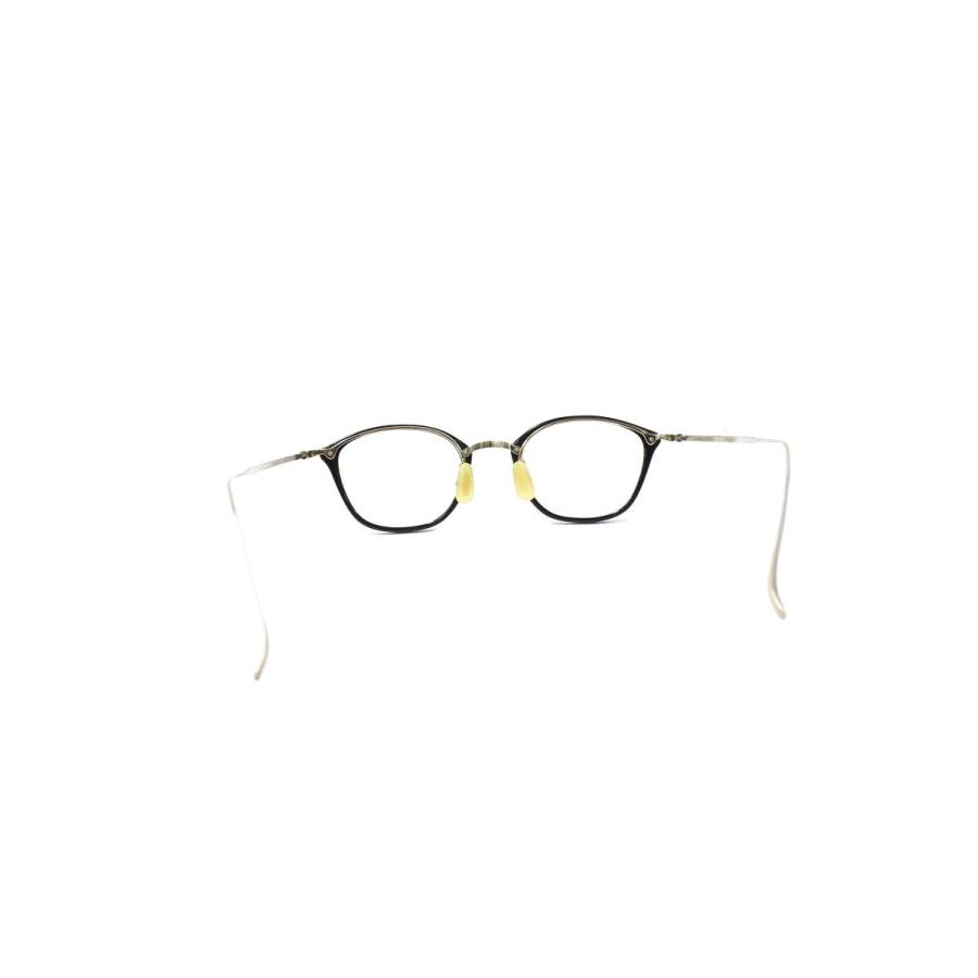 金子眼鏡 VINTAGE KV-53 メガネ ブラック/シルバー スクエア コンビ