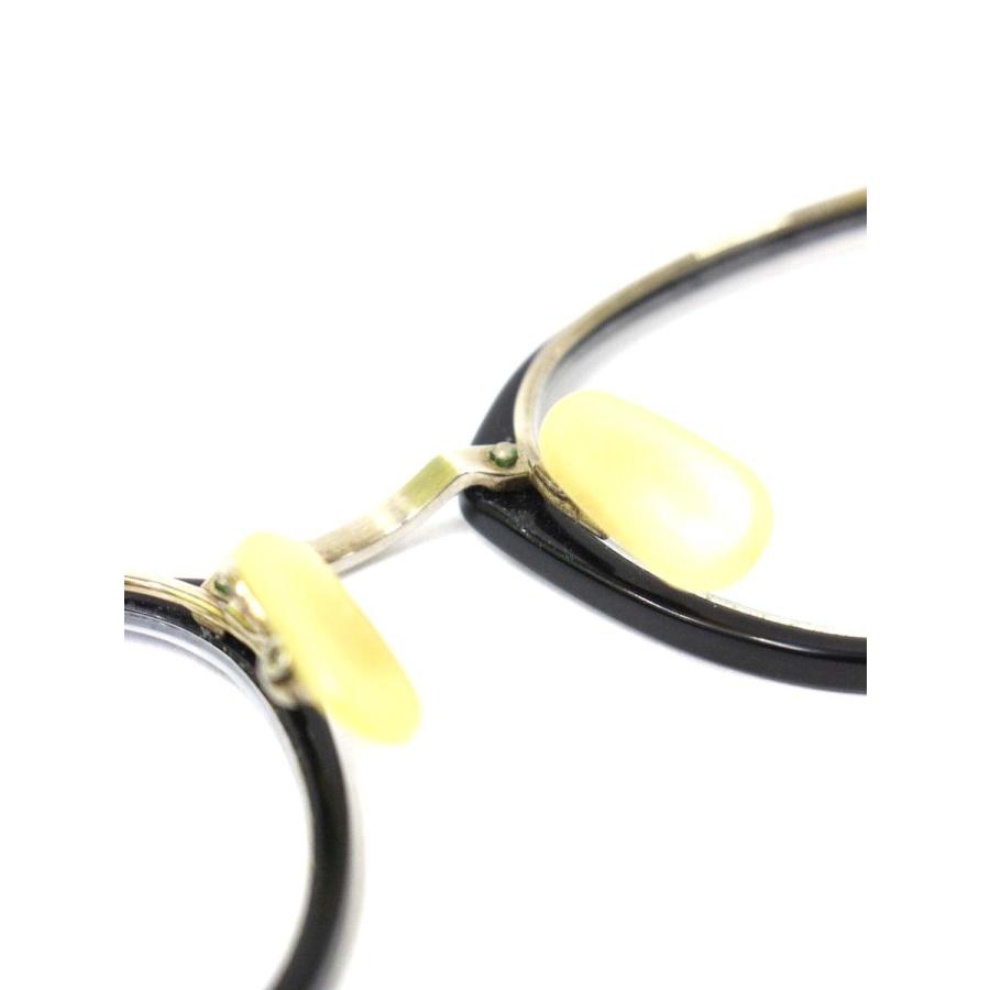 金子眼鏡 VINTAGE KV-53 メガネ ブラック/シルバー スクエア コンビ