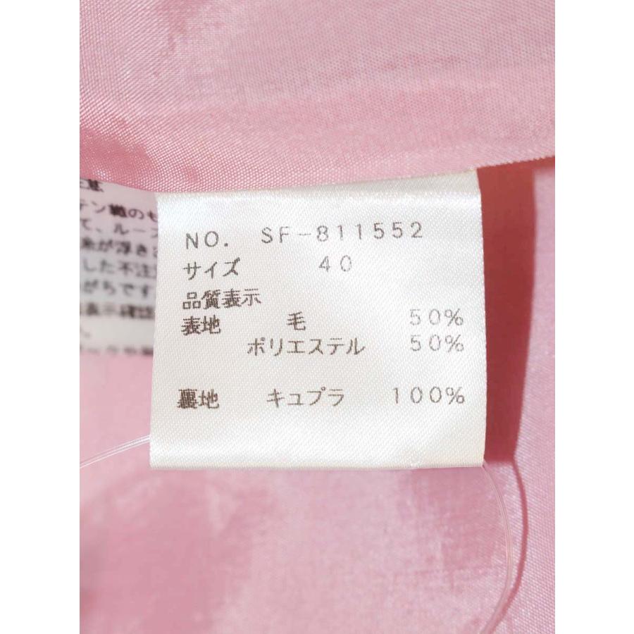 エムズグレイシー 811552 ワンピース 40 ピンク カットワーク リボン