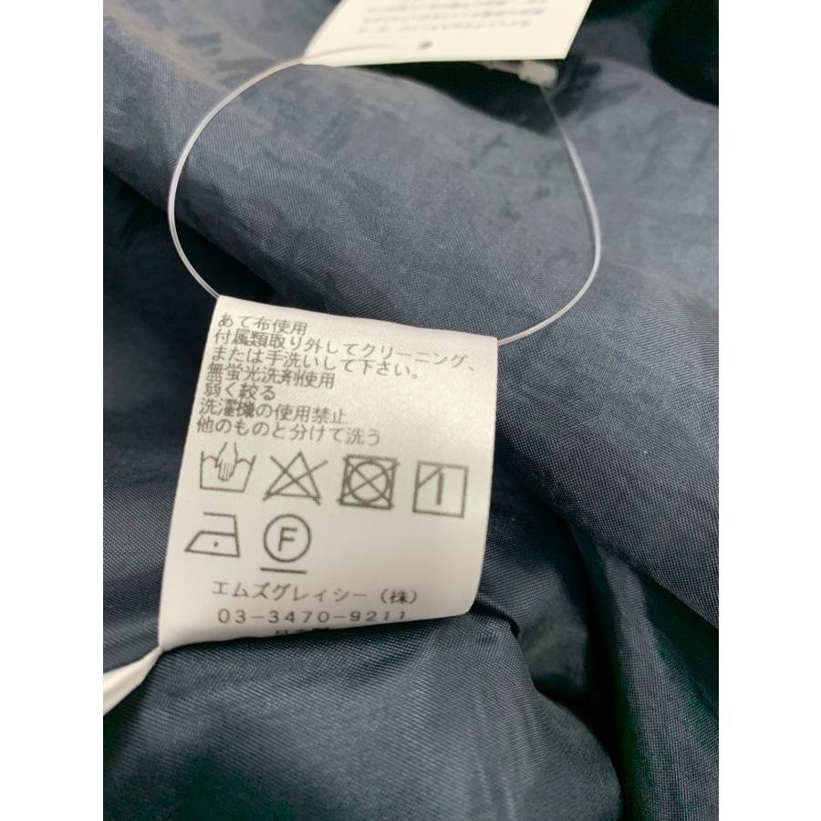 エムズグレイシー 411507 ワンピース 38 ネイビー チェック リボン