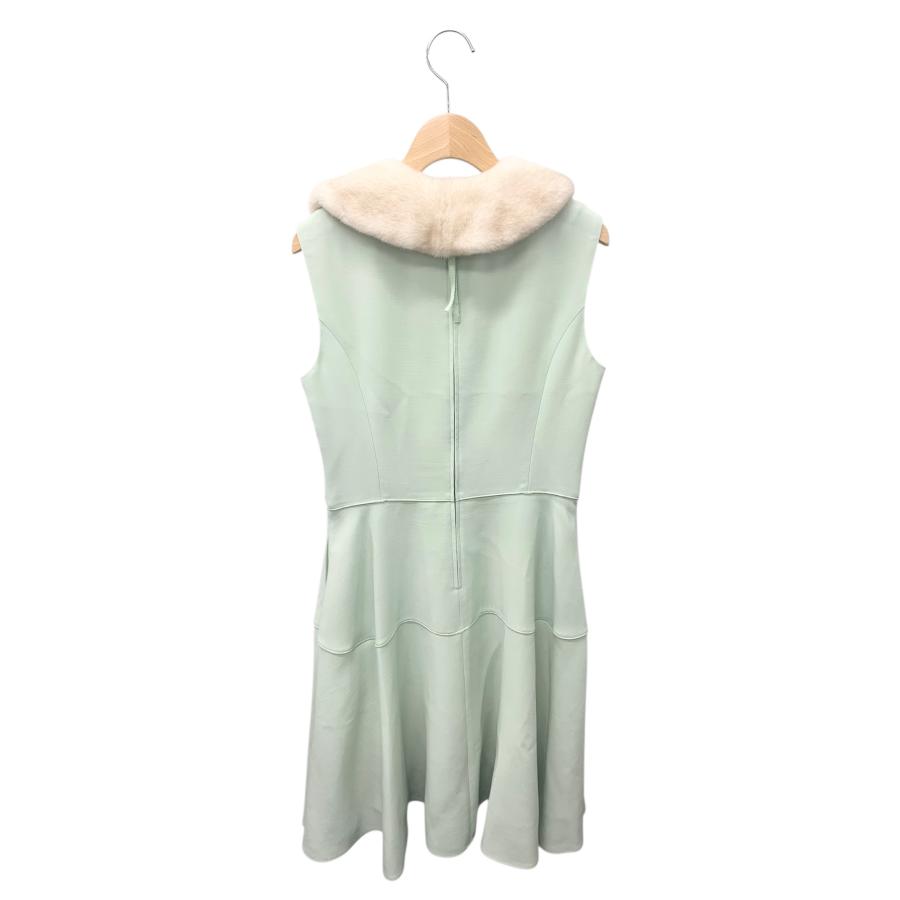 FOXEYミンク襟付きワンピース40