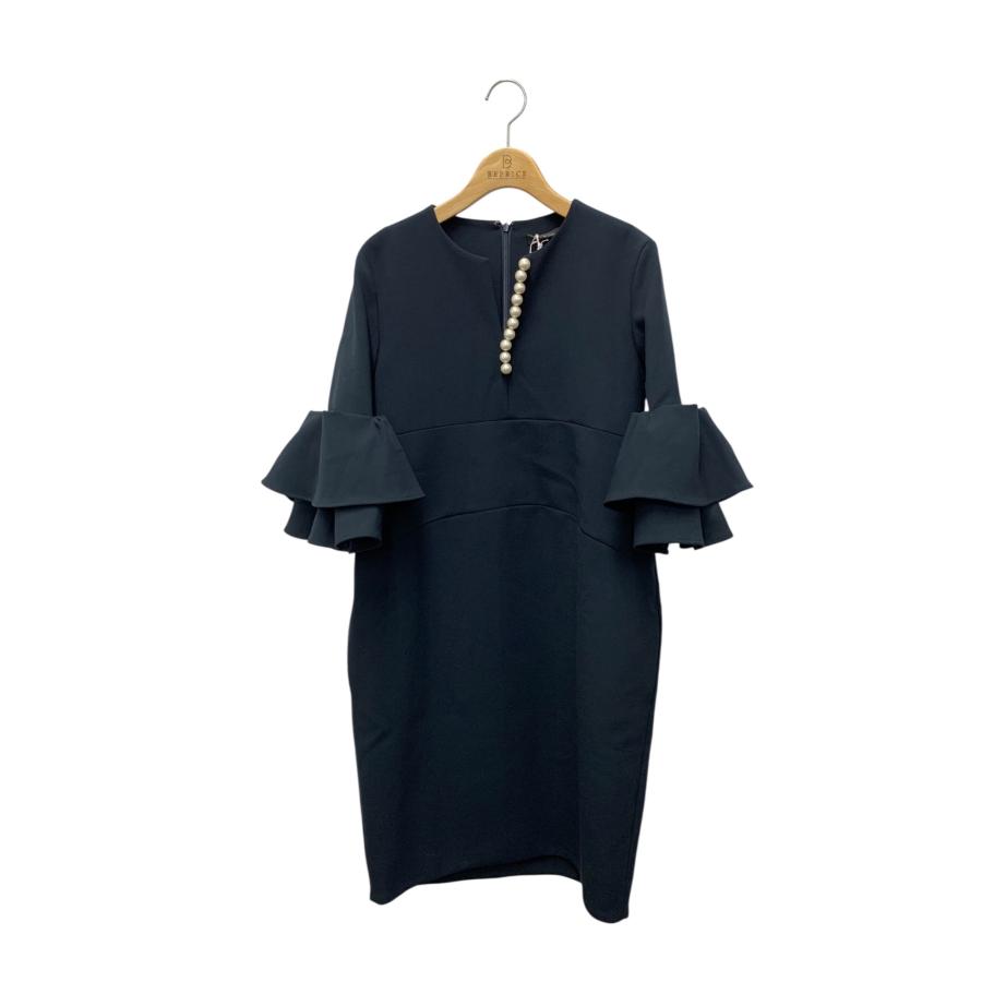 ヨーコチャン ノースリーブ ロング ティアード ギャザーワンピース