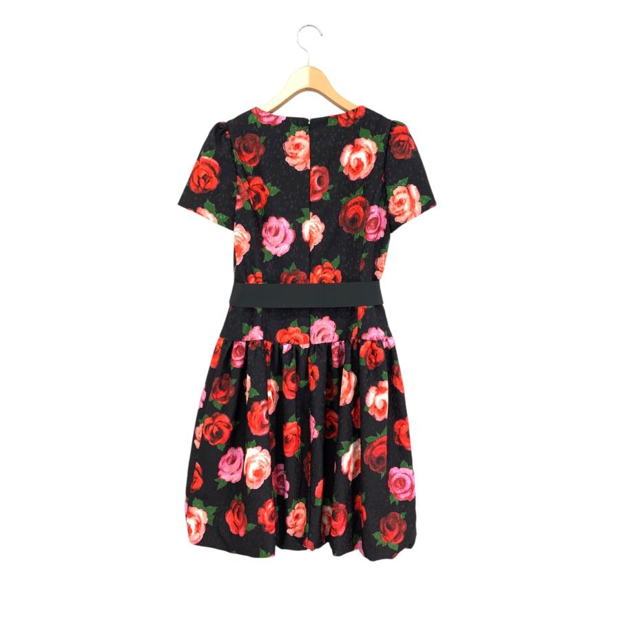 エムズグレイシー 721568 ワンピース 40 ブラック ローズモチーフ