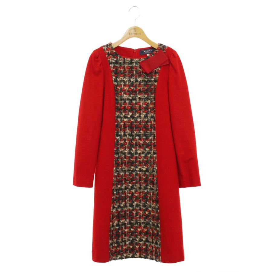 ツイードリボンワンピースエムズグレイシー