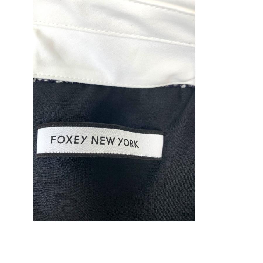 フォクシーニューヨーク Dress Blair 43296 ワンピース 40 ネイビー