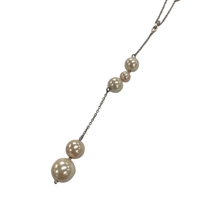 フォクシーブティック ネックレス Two Ways Swing シルバー パール