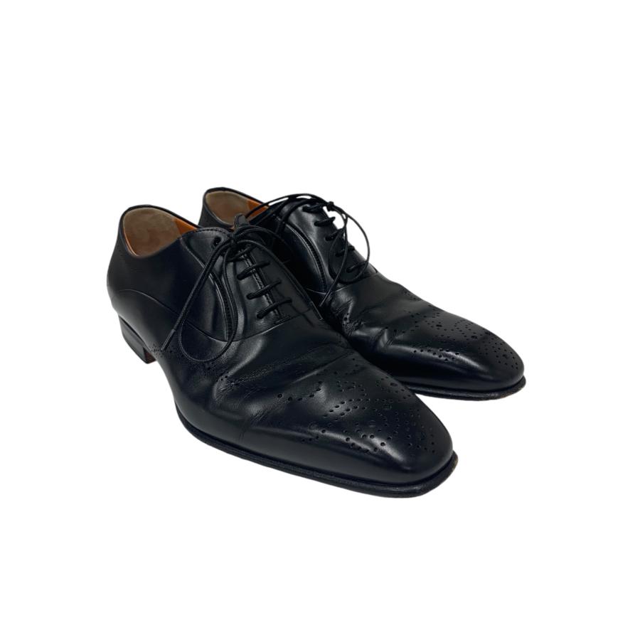 Santoni ブラックオックスフォードシューズ 11542