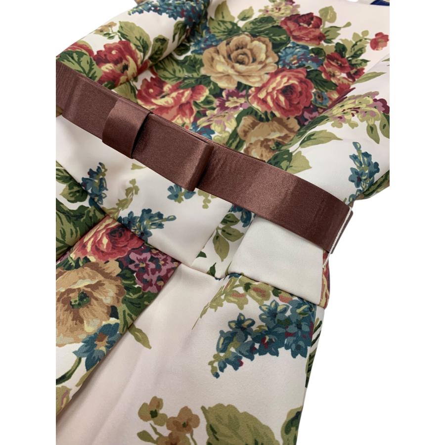 エムズグレイシー 721503 ワンピース 36 ピンク フラワーモチーフ