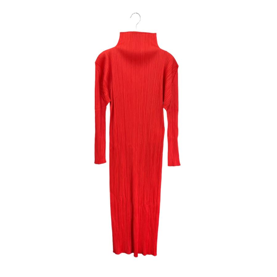 プリーツプリーズ イッセイミヤケ プリーツ ワンピース 定価6.4万円　サイズ1 プリーツプリーズイッセイミヤケ PP04-JH632 ワンピース 2 レッド