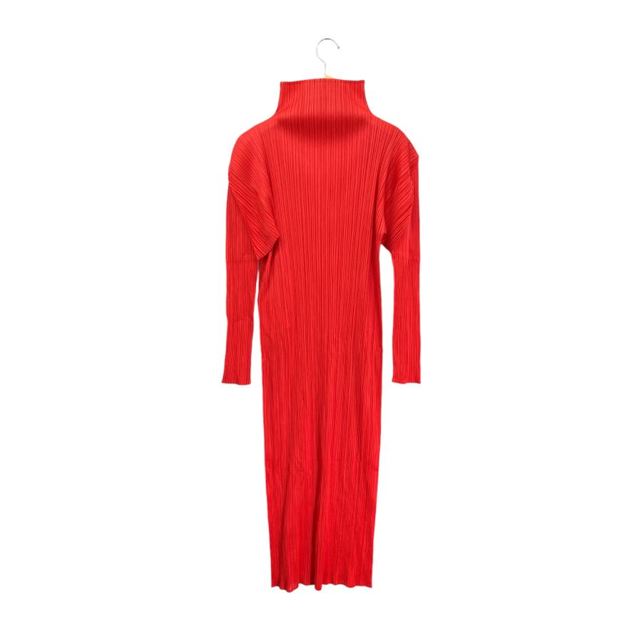 プリーツプリーズ イッセイミヤケ ワンピース 赤色 サイズ3 PLEATS PLEASE ISSEY MIYAKE（ワンピース ・ レッド/赤色系）のフリマ