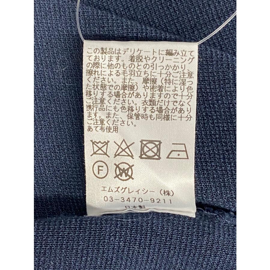 エムズグレイシー 728343 ニット セーター 38 ネイビー レース袖