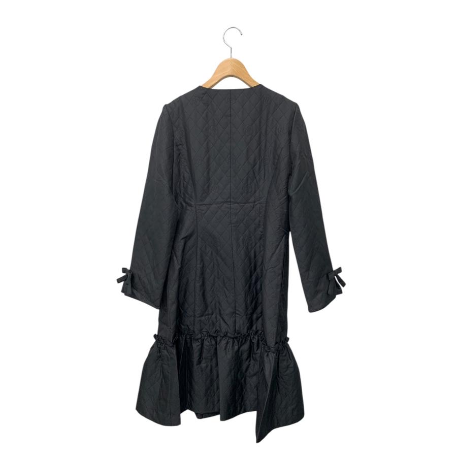 エムズグレイシー 111613 コートワンピース 38 ブラック カメリア