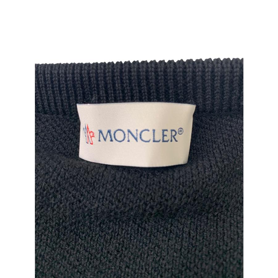 MONCLER ブラック フリル付きカーディガン　ナイロンガーディガンXS 中古・古着通販】MONCLER (モンクレール) ナイロンフリル