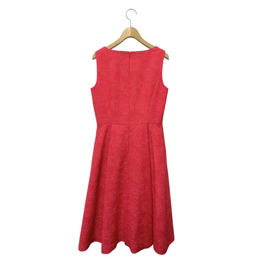 エムズグレイシー 411354 ワンピース 38 レッド フラワー ラメ