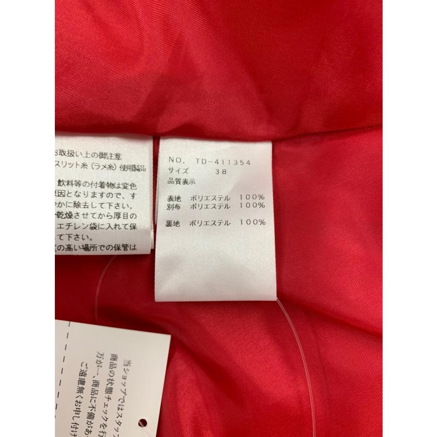 エムズグレイシー 411354 ワンピース 38 レッド フラワー ラメ