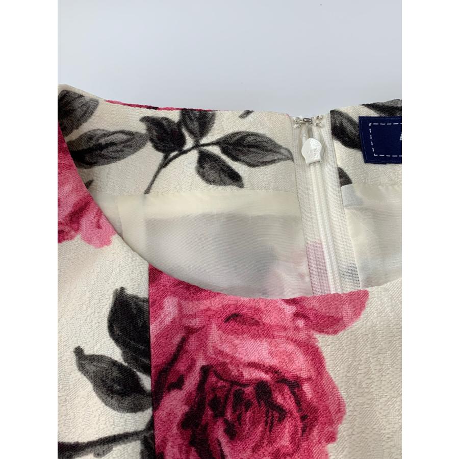 エムズグレイシー 911543 ワンピース 38 ピンク ローズモチーフ ニット