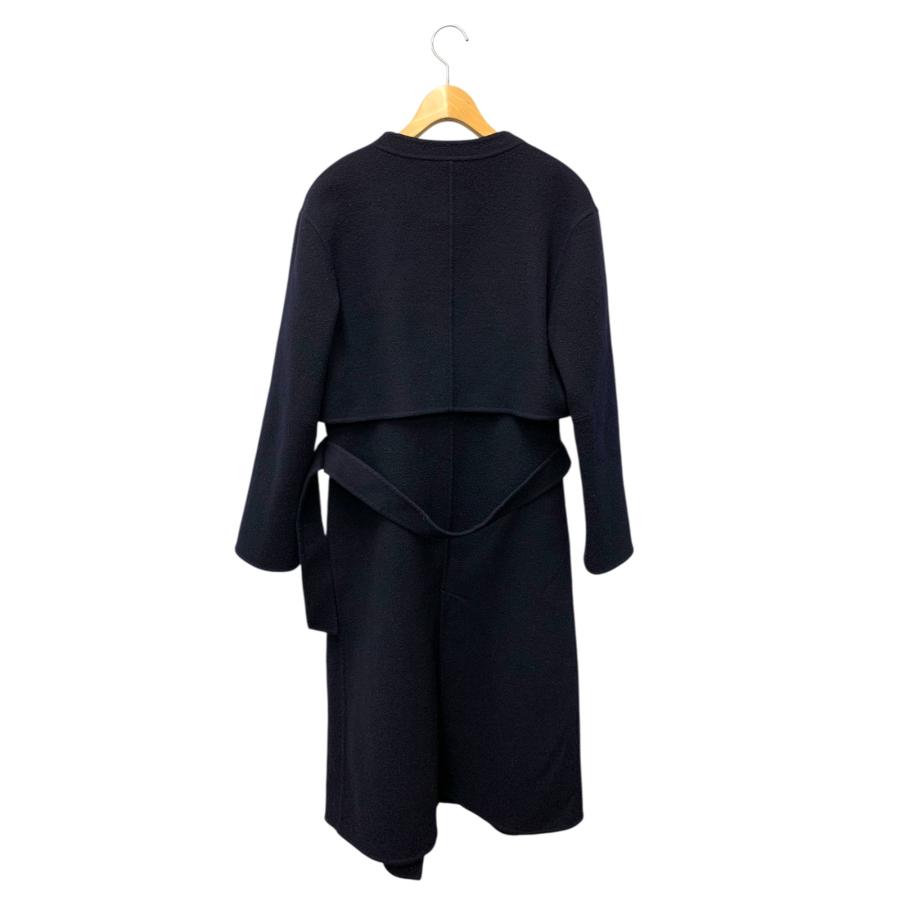 美品【フォクシー】コート ジャケット カシミヤ 金ボタン ブラック