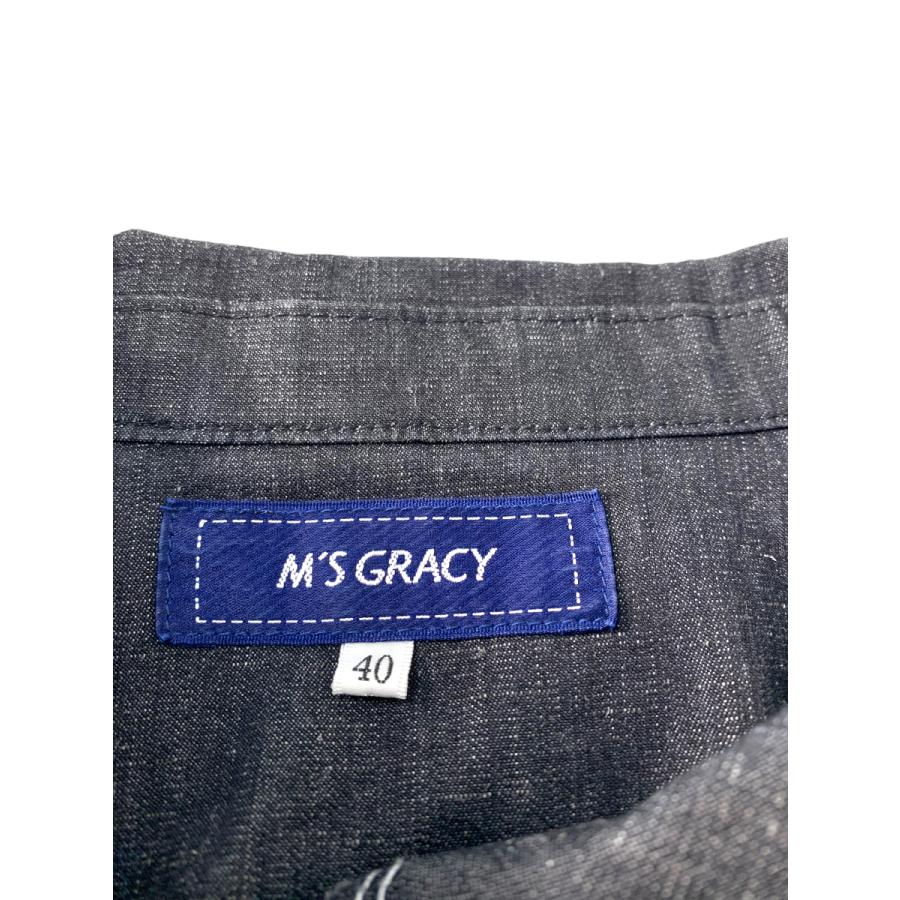 M's gracy パールボタンデニムワンピース エムズグレイシー