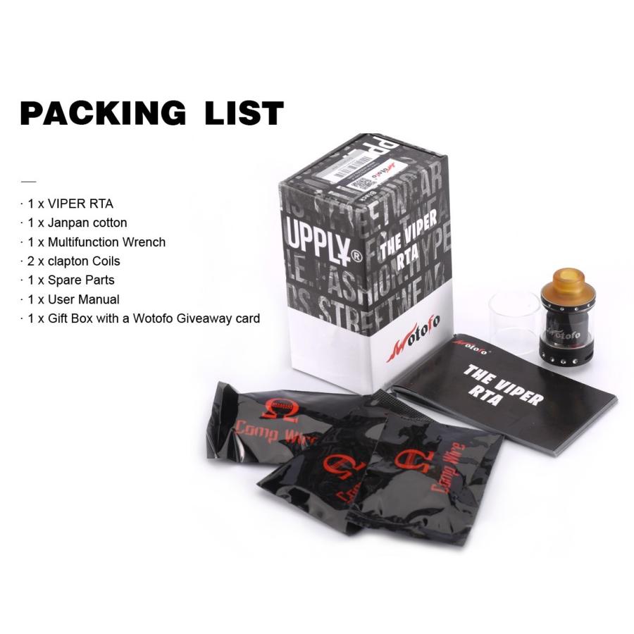 【在庫処分】WOTOFO THE VIPER RTA VAPE 電子タバコ |  | 02