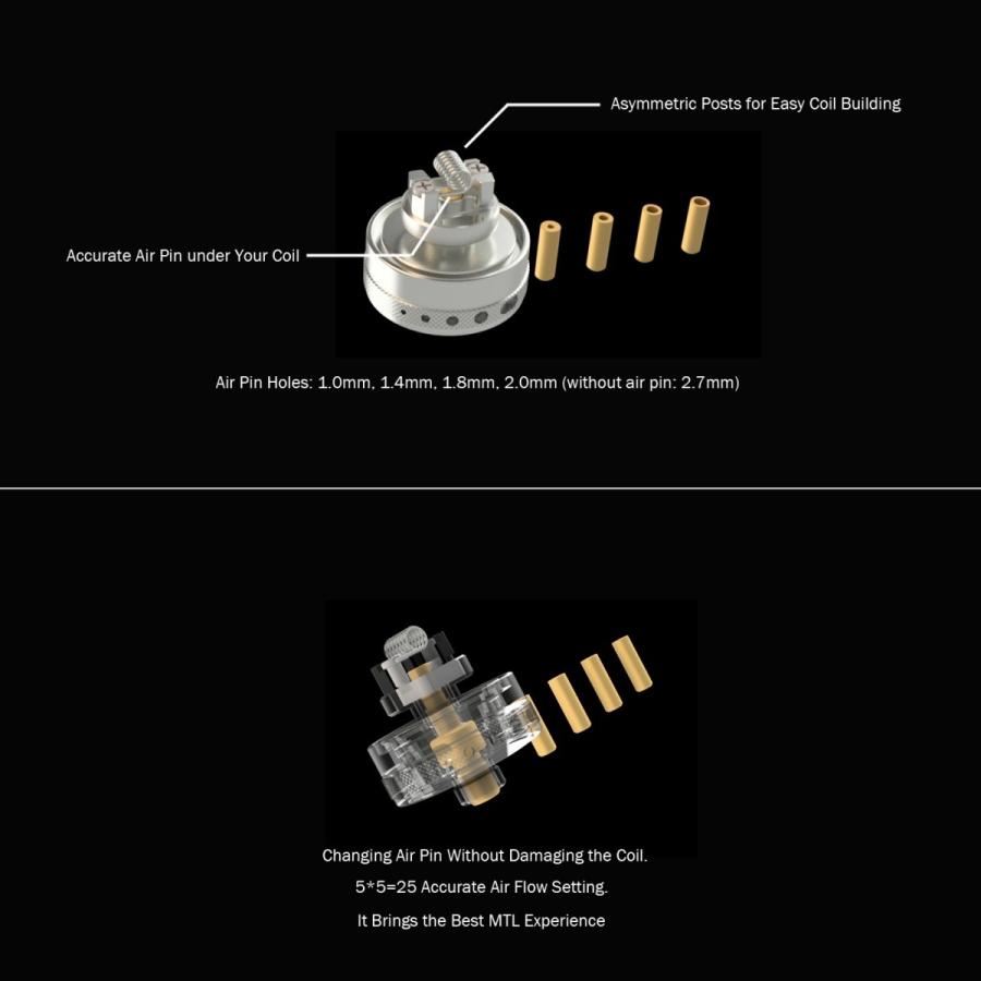 【ワケアリ品】Cthulhu Artemis MTL RTA VAPE 電子タバコ |  | 02