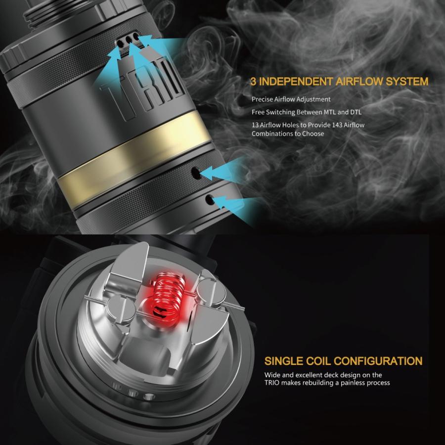 【在庫処分】ZQ Trio MTL RTA VAPE 電子タバコ |  | 03