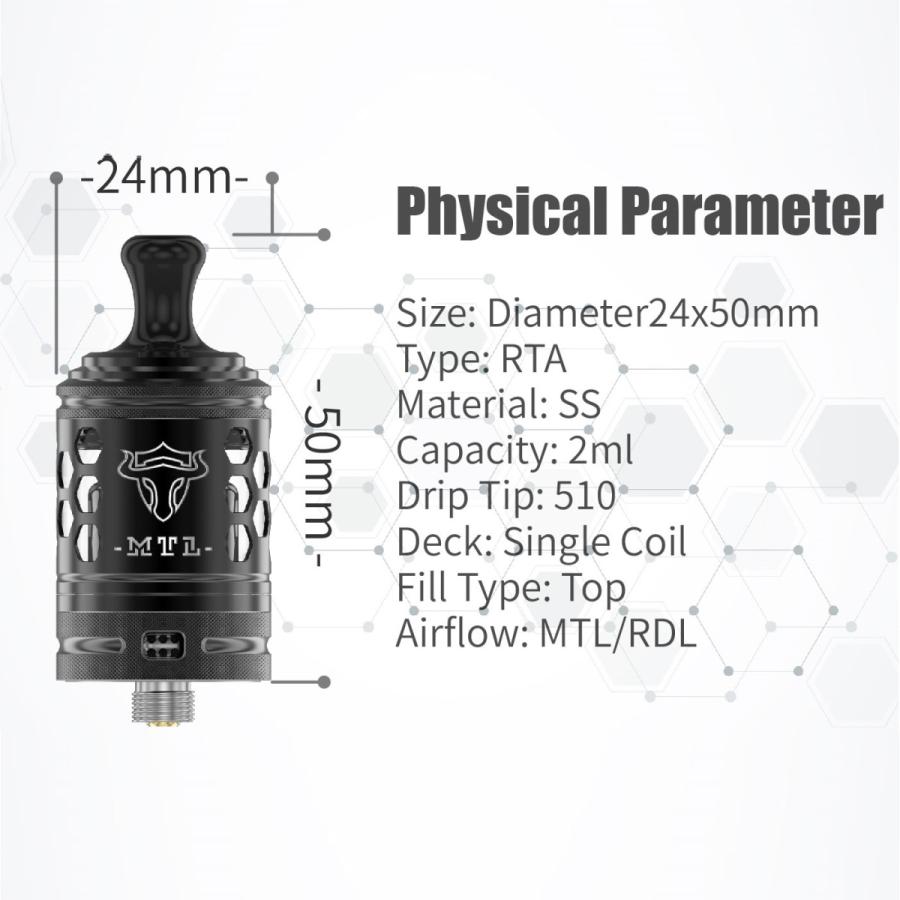ThunderHead Creations Tauren MTL RTA VAPE 電子タバコ |  | 01