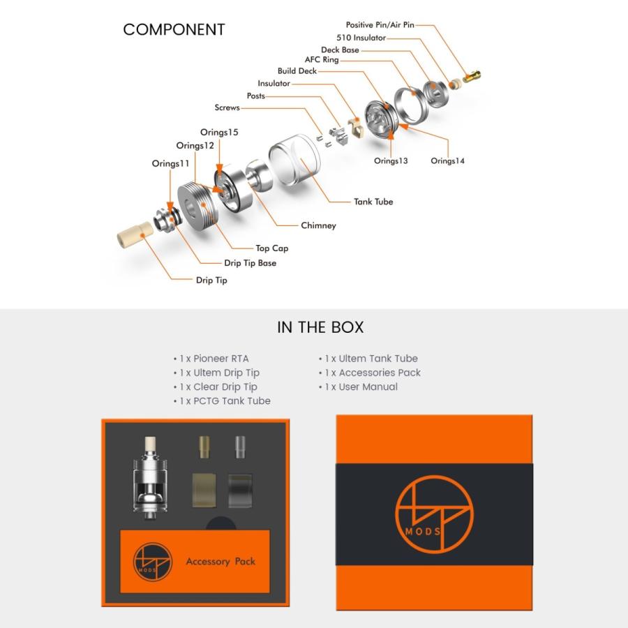 BP MODS Pioneer MTL RTA VAPE 電子タバコ |  | 04