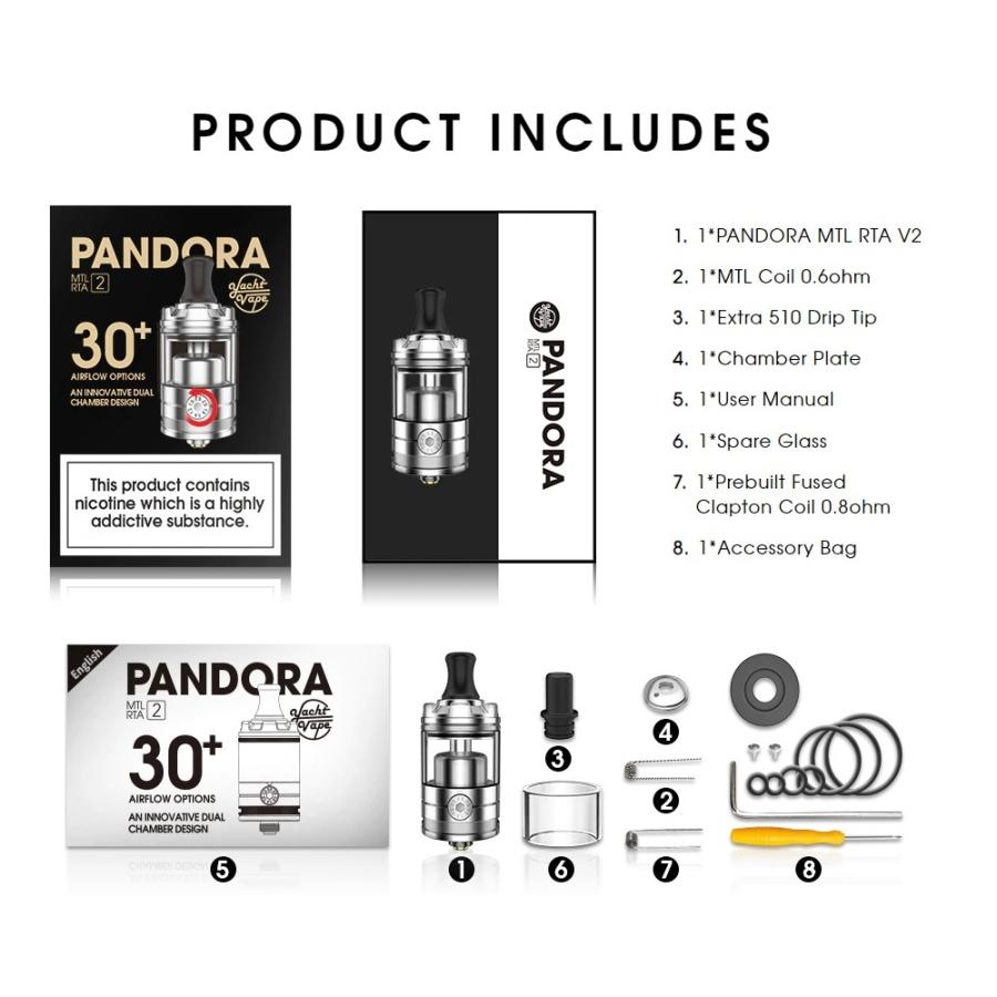 Yachtvape Pandora MTL RTA 2 VAPE 電子タバコ |  | 05