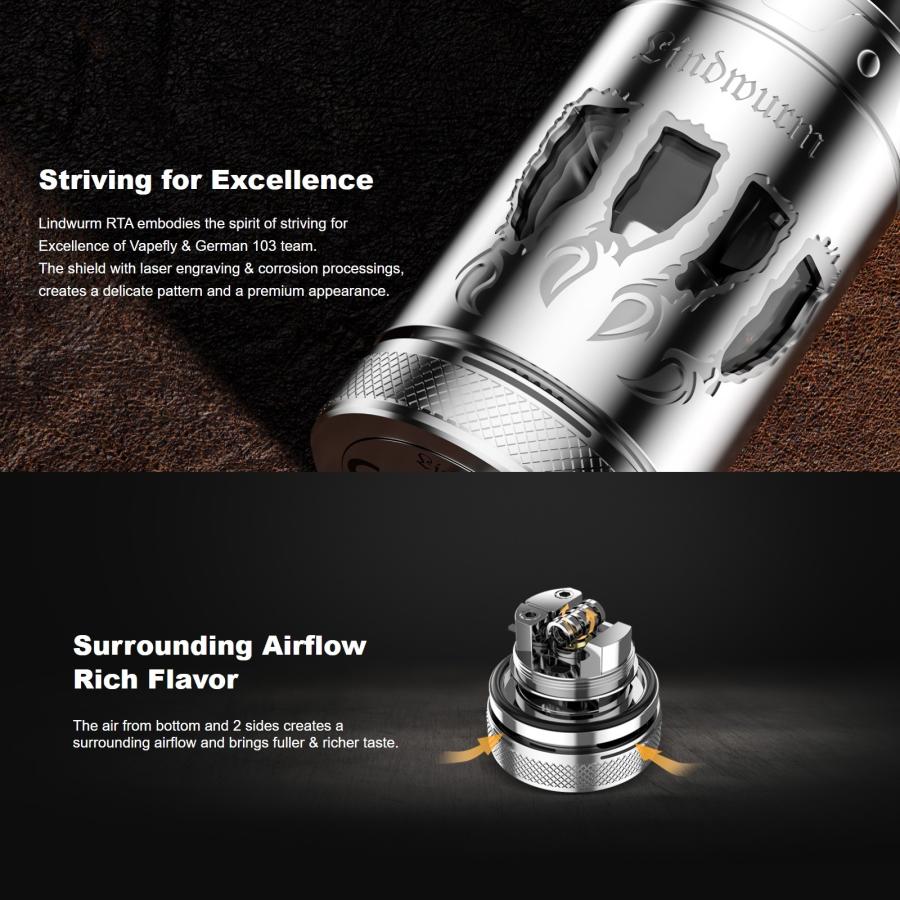 Vapefly Lindwurm RTA VAPE 電子タバコ |  | 01
