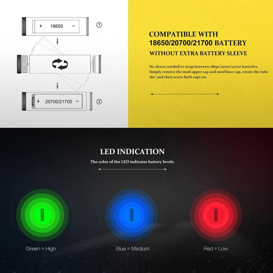 Uwell Soulkeeper Mod（蓄光タイプ） VAPE 電子タバコ |  | 03