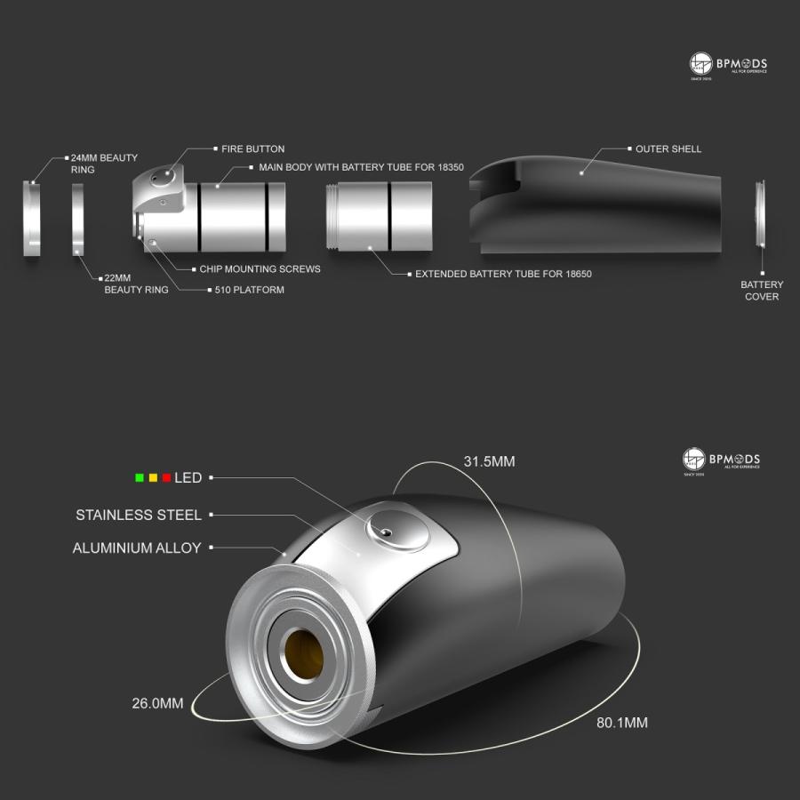 BP MODS Hilt Mosfet Mod VAPE 電子タバコ |  | 01
