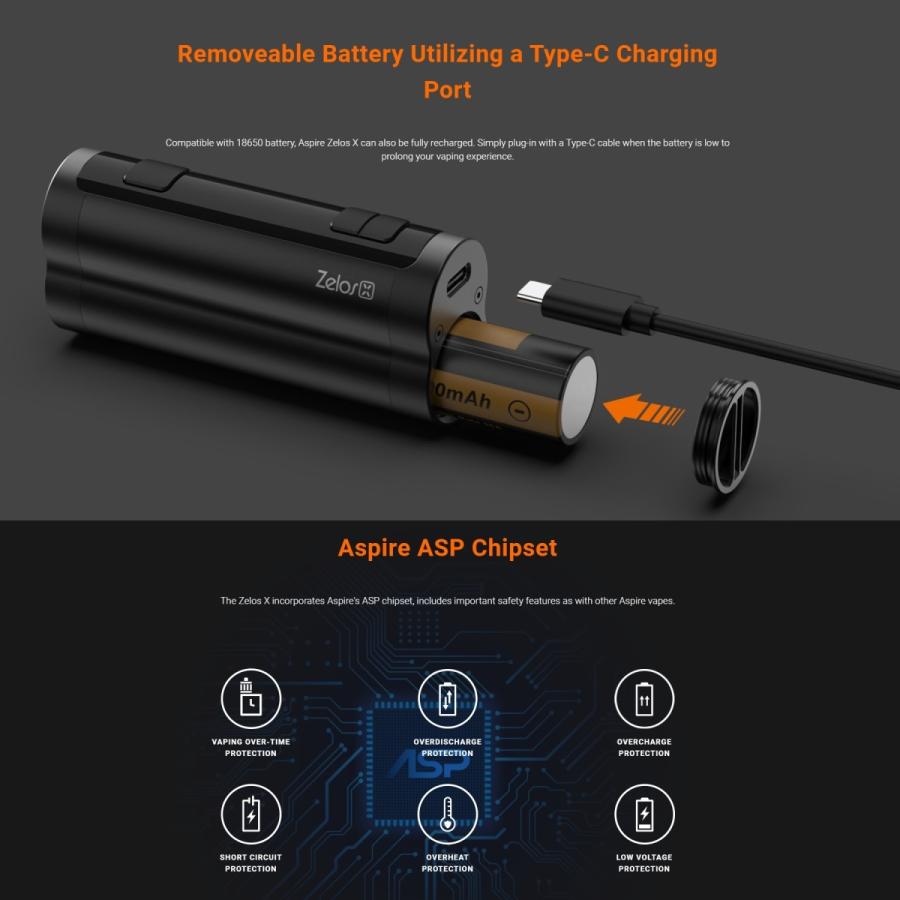 Aspire Zelos X Mod VAPE 電子タバコ |  | 04