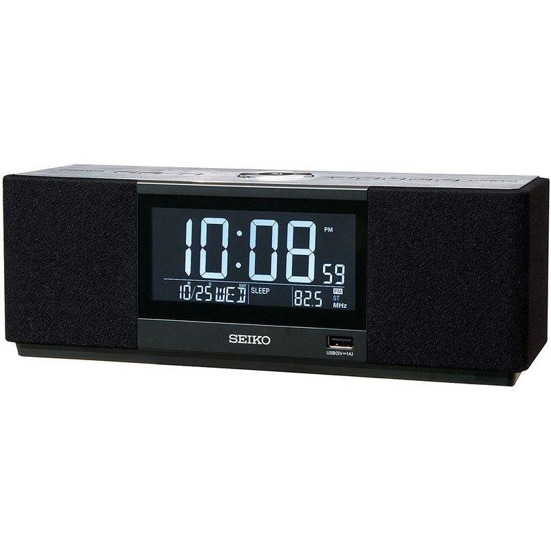 セイコー クロック 目覚まし時計 マルチサウンドクロック スピーカー ラジオ聴取 アラーム デジタル Bluetooth 黒 SS501K クロック 目覚まし時計 マルチサウンドクロック スピーカー ラジオ聴取 アラーム デジタル Bluetooth SS501K