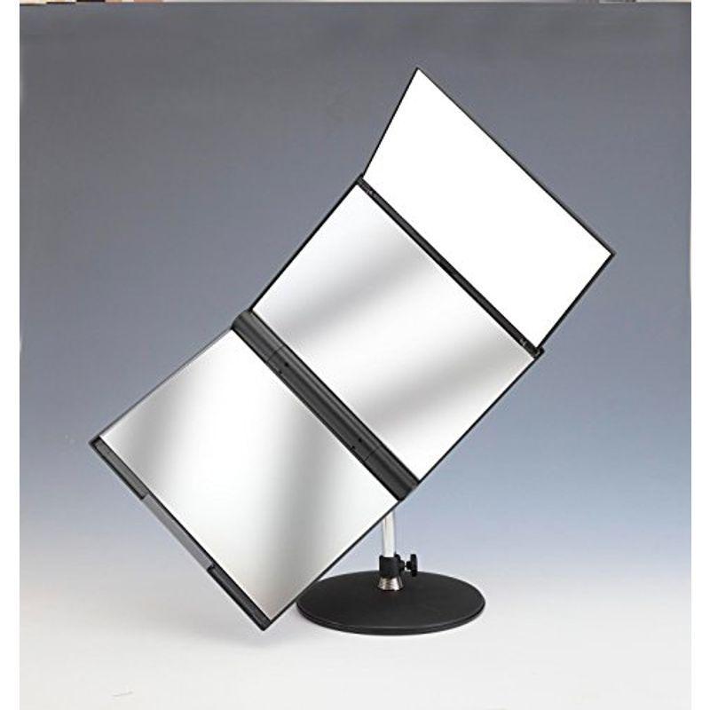 新型 スリーウェイミラースタンドミラー三面鏡(黒)(10262円)