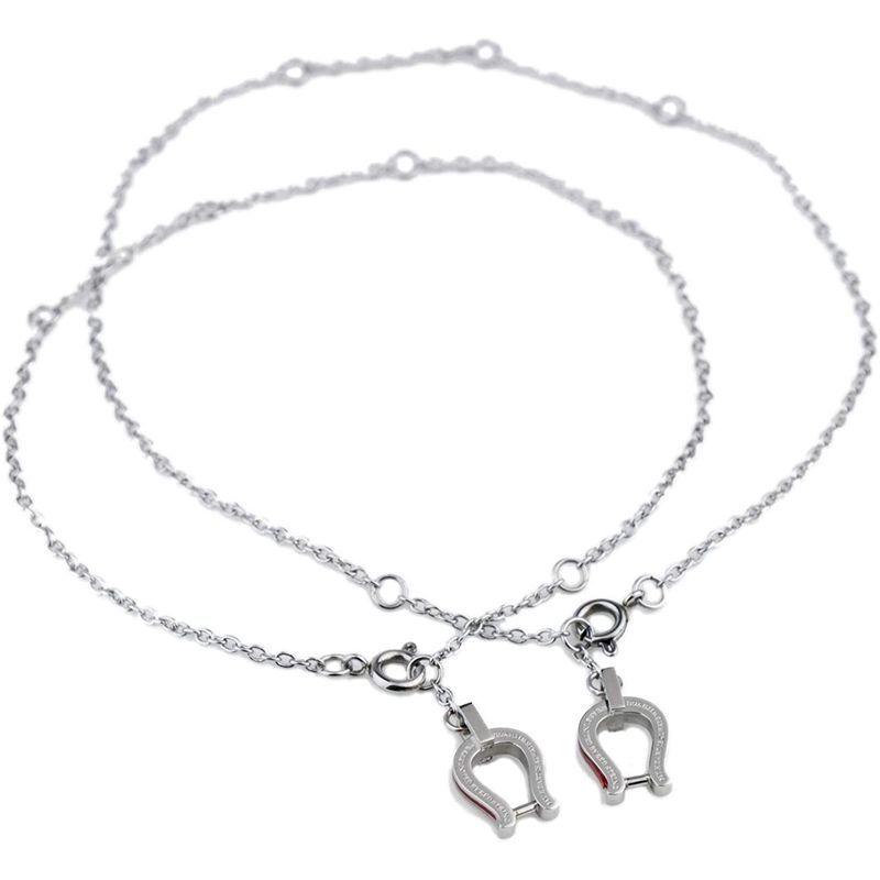 by red string 本物の赤い糸が入った 馬蹄モチーフ ペアブレスレット ペアアンクレット 2Way 男女ペアセット red string 本物の赤い糸が入った 馬蹄モチーフ ペアブレスレット ペアアンクレット 2Way 男女ペアセット