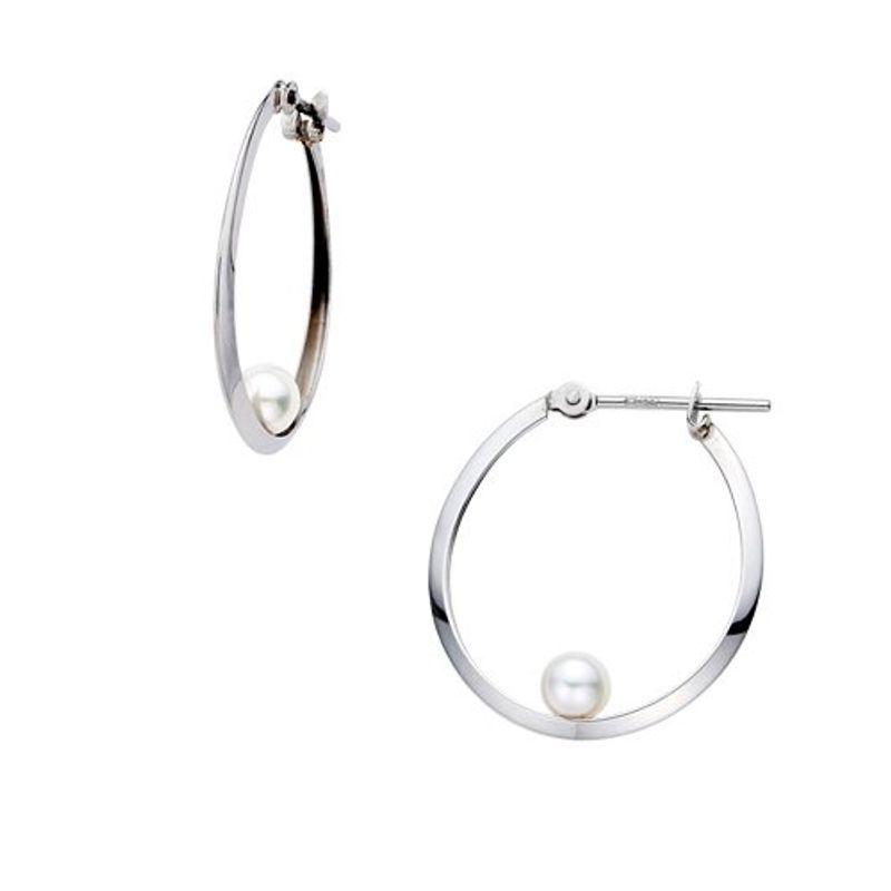 ヴァンドーム青山 VENDOME AOYAMA Pt900 プラチナ アコヤパール フープ ピアス APAA2151 PA