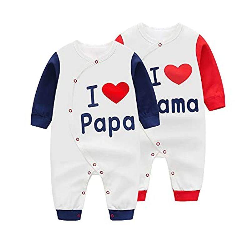 Junneng 夏 ベビー ロンパース 半袖 カバーオール 前開き 薄手 コットン 肌着 赤ちゃん服 パジャマ 普通着 男の子 女の子 可愛 Ifckibjtkd ベビー キッズ マタニティ Phoenix Ge