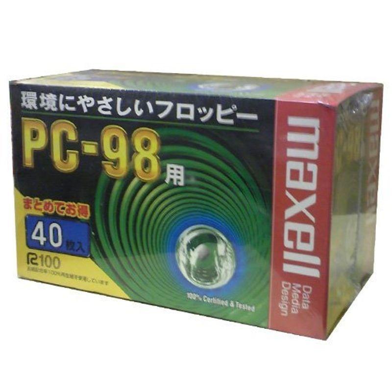 マクセル 3.5インチ 2HD フロッピーディスク PC98用MS-DOSフォーマット(98フォーマット) 済 40枚パック