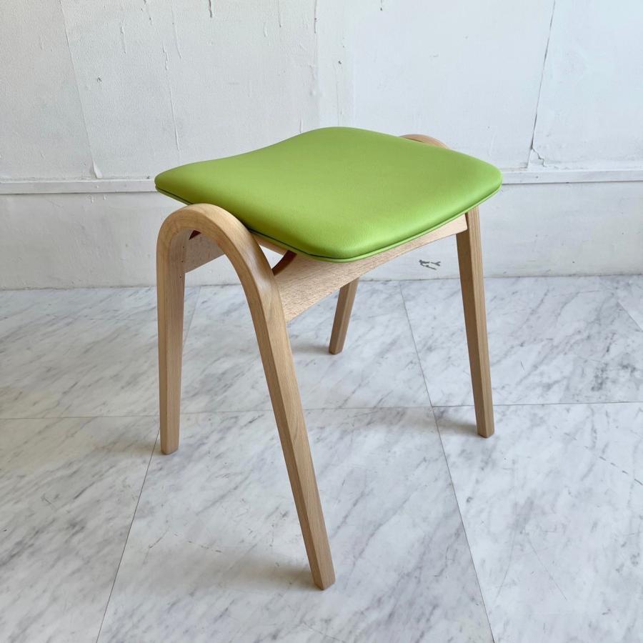 秋田木工 AKIMOKU꧂NO.202 剣持スツール PVCレザー 剣持勇