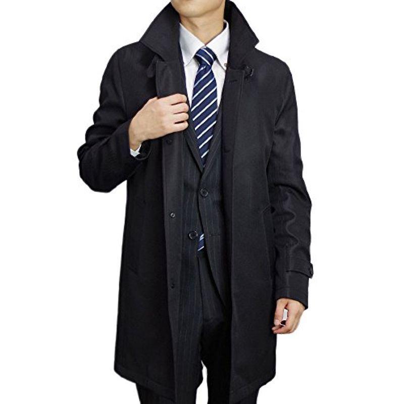 海外輸入 メンズ 大きいサイズ 極上タッチコート ふんわりと軽い ビジネスコート Bloom ブルーム スタンドカラー 4l ブラック レインコート Www Cromg Org Br